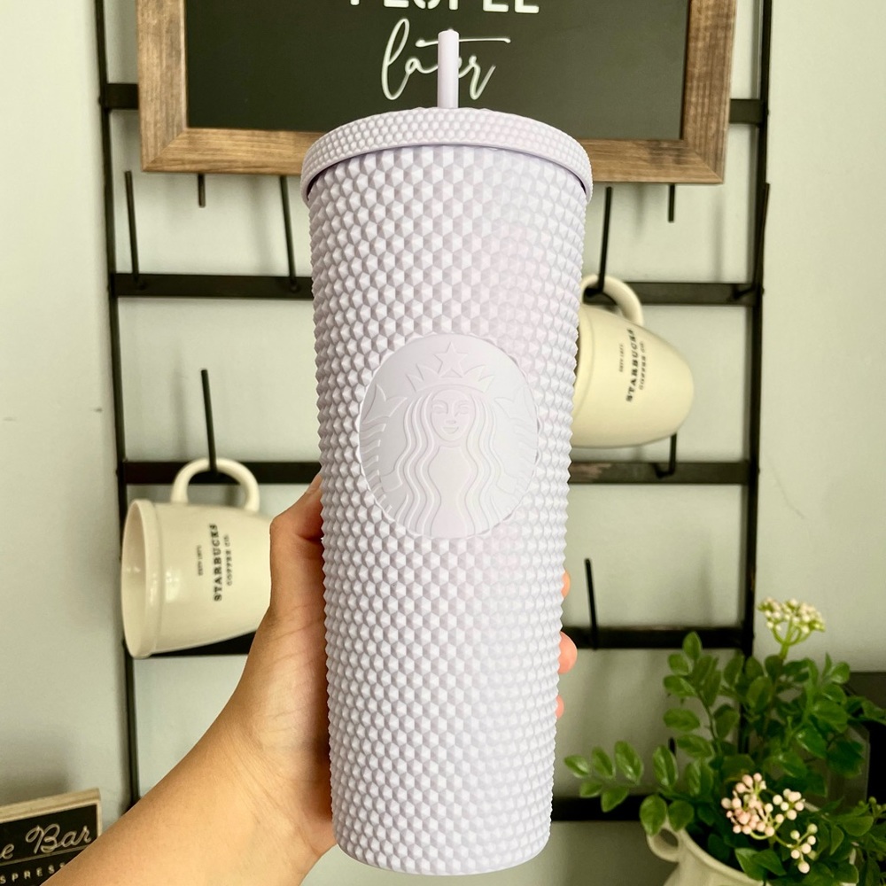 Starbucks venti Lilac studded cup